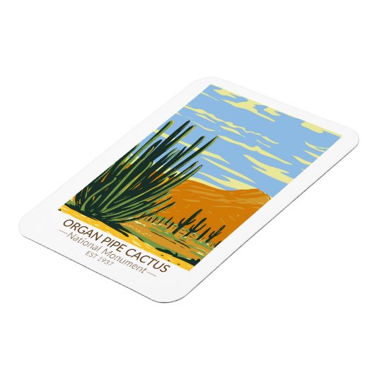 オルガンパイプサボテン国立記念碑アリゾナ マグネット (左側)