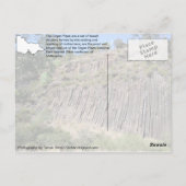 オルガンパイプパーク,ビクトリア,オーストラリアのはがき ポストカード (裏面)