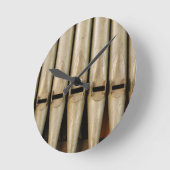 オルガンパイプ時計 ラウンド壁時計 (傾斜)