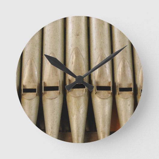 オルガンパイプ時計 ラウンド壁時計 (正面)