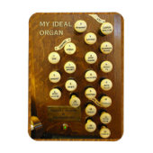 オルガンフレキシブル磁石 マグネット (縦)