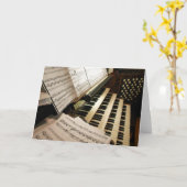 オルガンミュージックデスクカード カード (黄色い花)