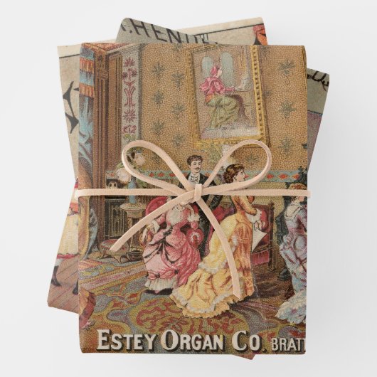 オルガンヴィンテージ広告アメリカン | ラッピングペーパーシート (インサイチュ)