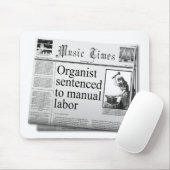 オルガン奏者についての擬似見出し マウスパッド (マウス)
