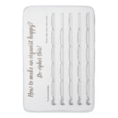 オルガン奏者のためのバス・マット-計算のノート バスマット (正面縦)