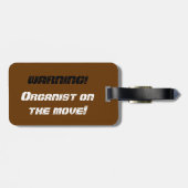 オルガン奏者のための荷物のラベル ラゲッジタグ (裏面横)