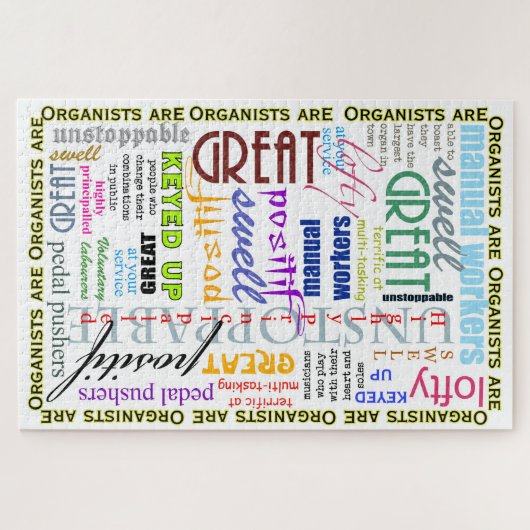 オルガン奏者のための1000部分のおもしろいのパズルに ジグソーパズル (横)