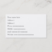 オルガン奏者の名刺-あなたのサービスで- 2 名刺 (裏面)