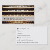 オルガン奏者の名刺- 3冊のマニュアル 名刺 (正面/裏面)