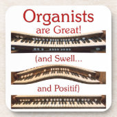 オルガン奏者はすばらしいコルクのコースターです コースター (正面)