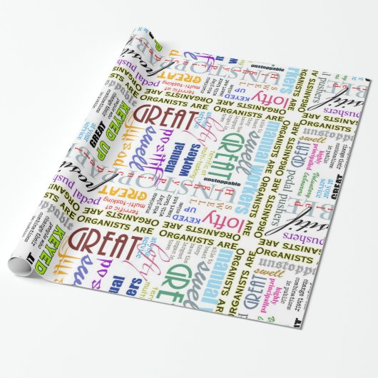 オルガン奏者はすべて包装紙です ラッピングペーパー (アンロールド)