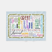 オルガン奏者はすべて毛布です フリースブランケット (正面(横))