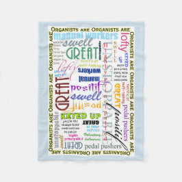 オルガン奏者はすべて毛布です フリースブランケット