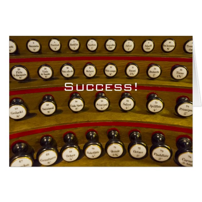 オルガン奏者はカード彼ら自身をストップことができません (正面横)