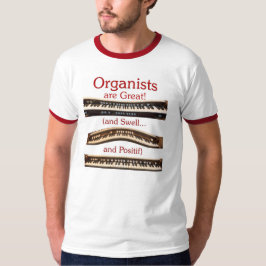 オルガン奏者は素晴らしいです! 人の信号器のティー Tシャツ