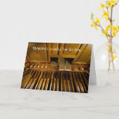 オルガン奏者は通常ライン・カードをつま先で触ます カード (黄色い花)