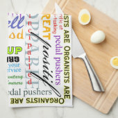 オルガン奏者は…ふきんです キッチンタオル (四つ折り)