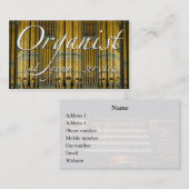 オルガン奏者(ヨーロッパ器官)の名刺 名刺 (正面/裏面)