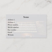 オルガン奏者(ヨーロッパ器官)の名刺 名刺 (裏面)