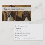 オルガン管の名刺-器官タワー 名刺 (正面/裏面)