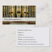 オルガン管の名刺-飾られた管 名刺 (正面/裏面)