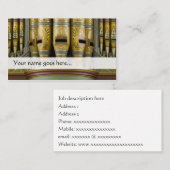 オルガン管の名刺-飾られた管 名刺 (正面/裏面)