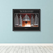 オルガン管「聖なる、聖なる、聖なる…」 キャンバスプリント (インサイチュ (ウッドフロア))