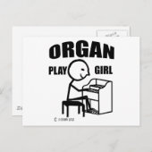 オルガン遊ガール ポストカード (正面/裏面)