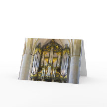 オルガン、グロニンゲン、オランダグリーティングカード