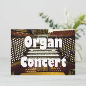 オルガン·リサイタル·インビテーション-オルガン·コンソール 招待状 (スタンド正面)
