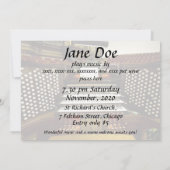 オルガン·リサイタル·インビテーション-オルガン·コンソール 招待状 (裏面)