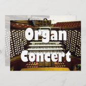 オルガン·リサイタル·インビテーション-オルガン·コンソール 招待状 (正面/裏面)
