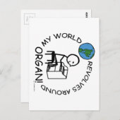 オルガン – ワールド回転のまわりに ポストカード (正面/裏面)