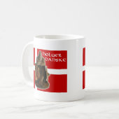 オルガーDanske 11のozのクラシックで白いマグ コーヒーマグカップ (正面左)