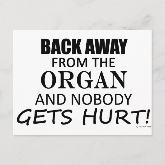 オルガ遠くにンから戻る ポストカード (正面)