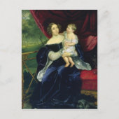 オルガ・イワノヴナ・オルロフ伯爵夫人と娘 ポストカード (正面)
