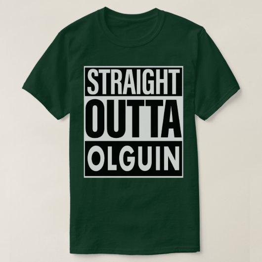オルギンネームストレートアウトタオルギン Tシャツ (デザイン正面)
