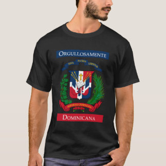 オルグルロセートドミニカナプラタノパワードミニカ国旗 Tシャツ