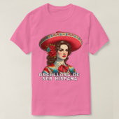 オルグルローザデサーヒスパナヒスパニック伝統 スペインの Tシャツ (デザイン正面)