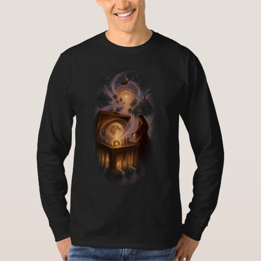 オルゴールを巻く - Inconceivable Muse LS Tシャツ (正面)