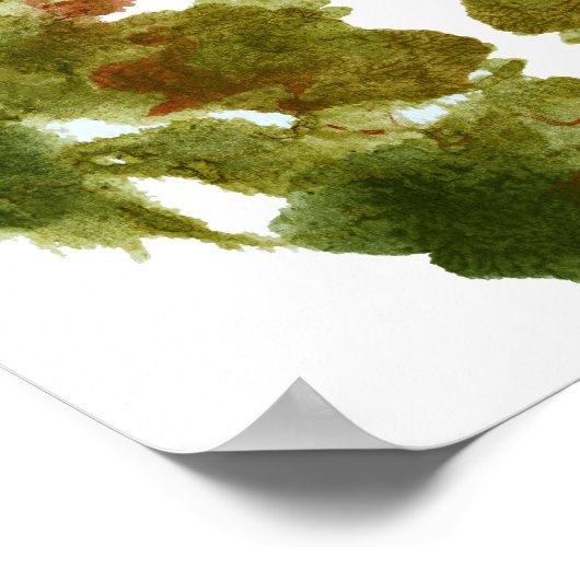 オルシャッインクブロ試験おもしろいアートプリント ポスター (角)