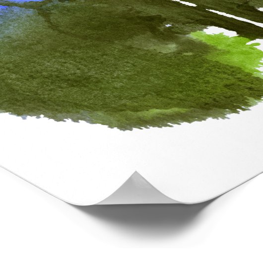 オルシャッインクブロ試験おもしろいアートプリント ポスター (角)