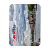 オルセー川とセーヌ川 – パリ，フランス マグネット (縦)