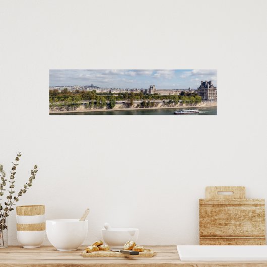オルセー美術館の屋上からパリのパノラマビュー ポスター (キッチン)