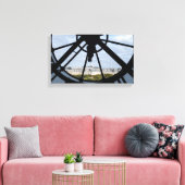 オルセー美術館の巨大なガラス時計 - パリ キャンバスプリント (インサイチュ (リビング))