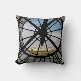 オルセー美術館の巨大なガラス時計 - パリ クッション