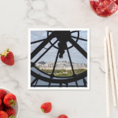 オルセー美術館の巨大なガラス時計 - パリ スタンダードカクテルナプキン (インサイチュ)