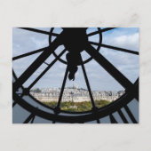 オルセー美術館の巨大なガラス時計 - パリ ポストカード (正面)