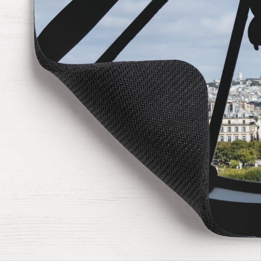 オルセー美術館の巨大なガラス時計 - パリ マウスパッド (コーナー)