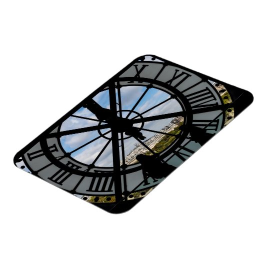 オルセー美術館の巨大なガラス時計 - パリ マグネット (左側)